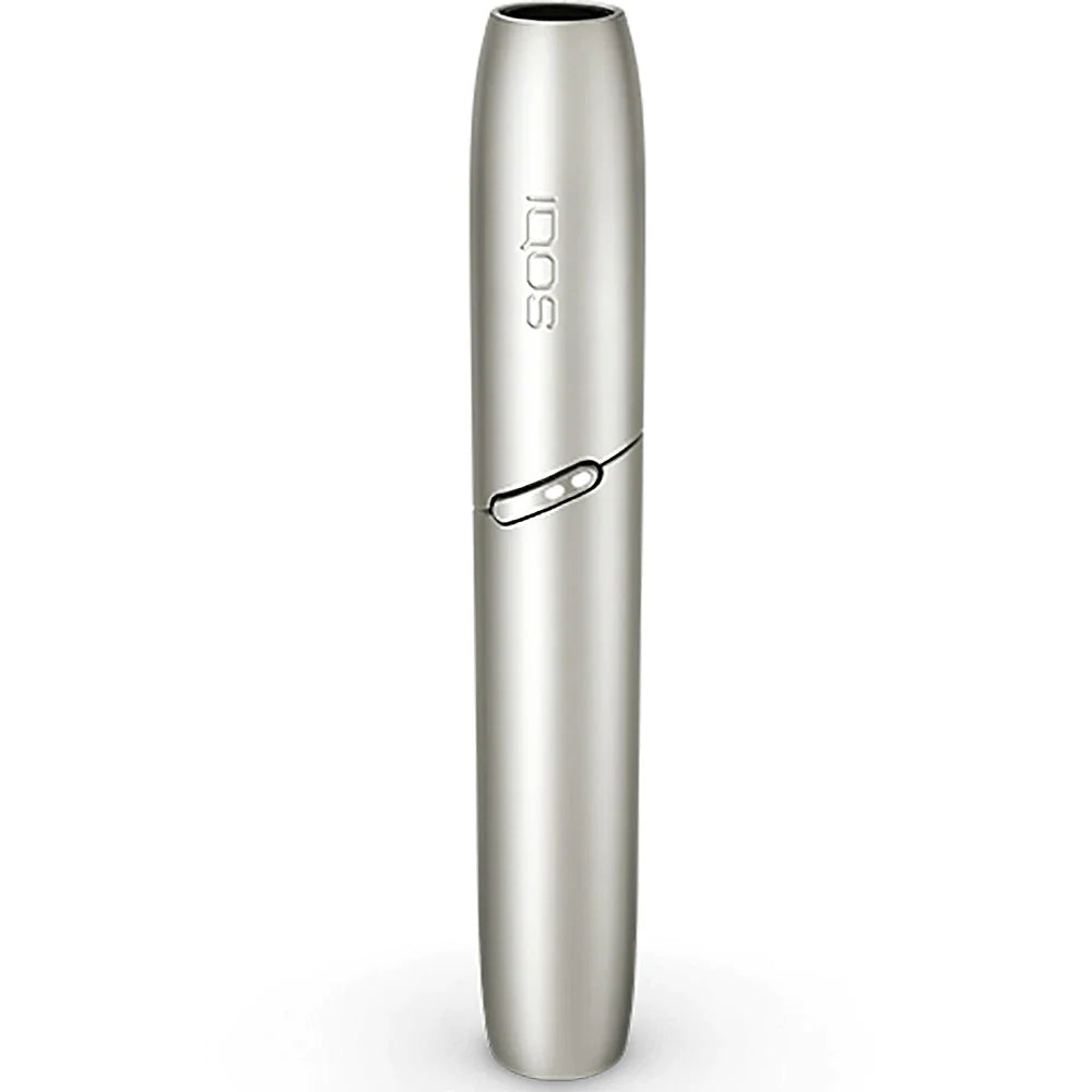 IQOS 3 DUO Moonlight Silver stick holder, vertical view