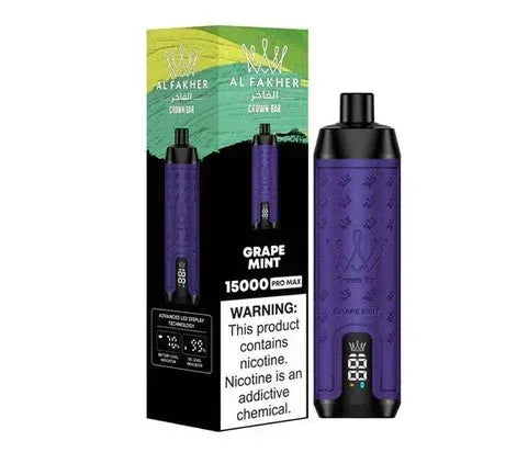 Al Fakher Crown Bar 15000 or 15K Puffs Pro Max 50MG in Dubai. - Vape Escape UAE