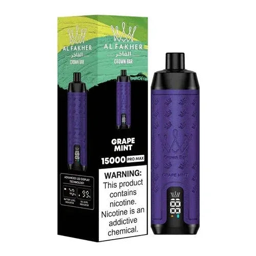 Al Fakher Crown Bar Pro Max 15000 Puffs Disposable Vape in Dubai, UAE | Premium Long-Lasting Vape Device - Vape Escape UAE