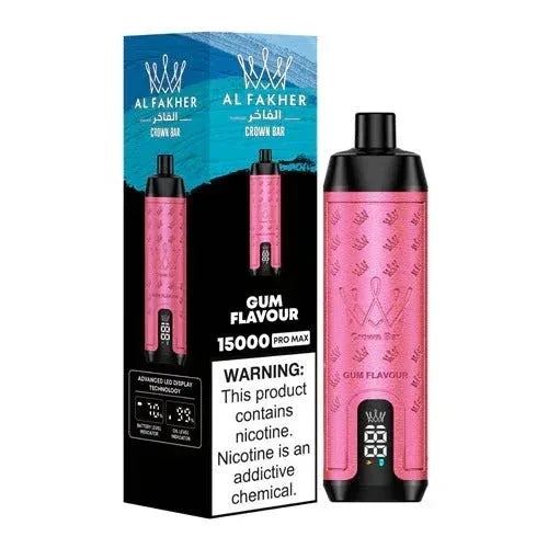 Al Fakher Crown Bar Pro Max 15000 Puffs Disposable Vape in Dubai, UAE | Premium Long-Lasting Vape Device - Vape Escape UAE