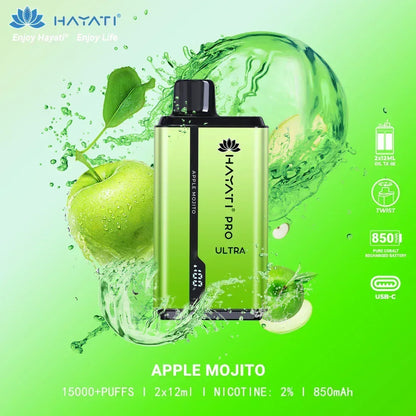 Hayati Pro Max 15000 Puffs Disposable Vape – Original, 2% Nic, Free UAE Delivery - Vape Escape UAE