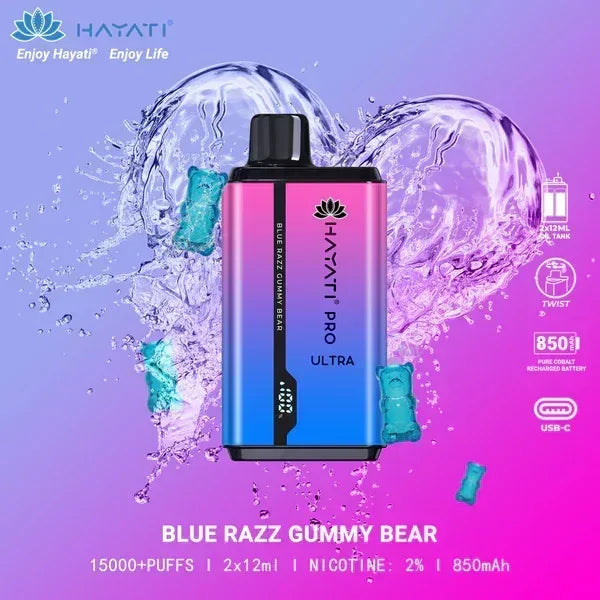 Hayati Pro Max 15000 Puffs Disposable Vape – Original, 2% Nic, Free UAE Delivery - Vape Escape UAE