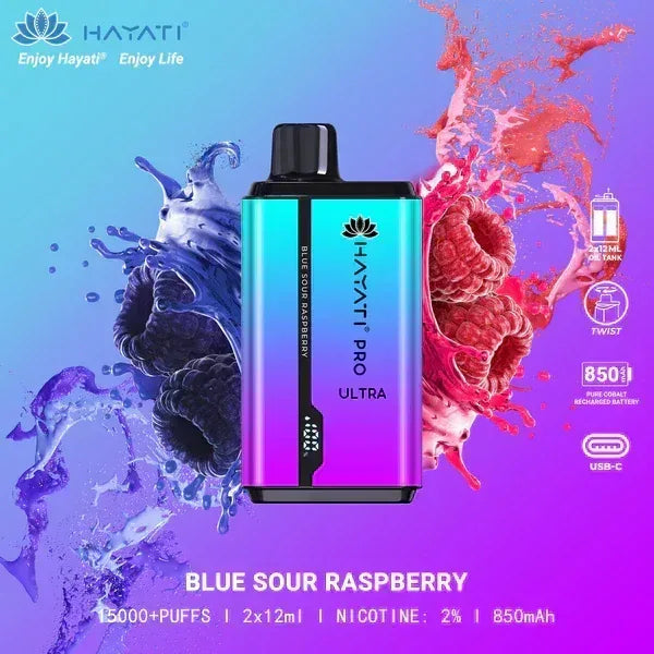 Hayati Pro Max 15000 Puffs Disposable Vape – Original, 2% Nic, Free UAE Delivery - Vape Escape UAE