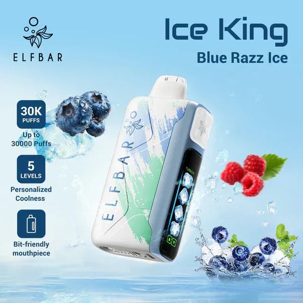Elf Bar Ice King, Ice King 30000, Elf Bar 30000 puffs, disposable vape In Dubai - Vape Escape UAE