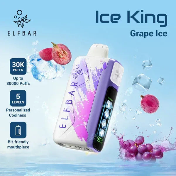 Elf Bar Ice King, Ice King 30000, Elf Bar 30000 puffs, disposable vape In Dubai - Vape Escape UAE