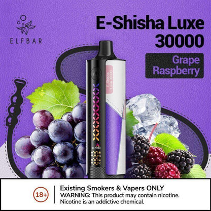 New ELFBAR E-Shisha Luxe 30000 Puffs Disposable in Duabi, UAE. - Vape Escape UAE