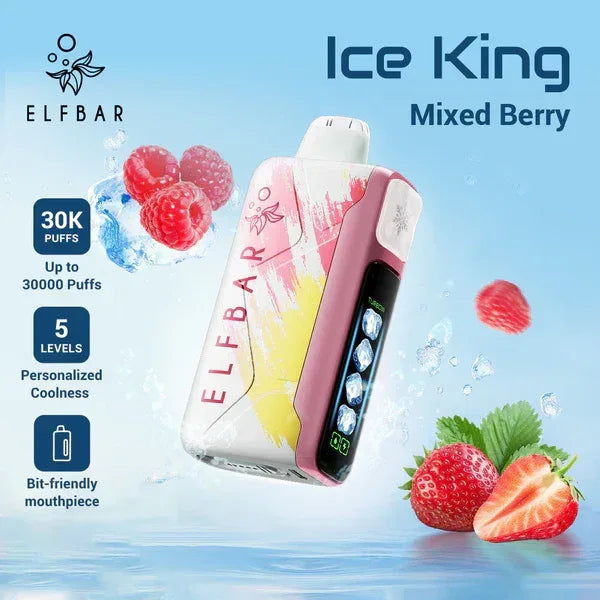 Elf Bar Ice King, Ice King 30000, Elf Bar 30000 puffs, disposable vape In Dubai - Vape Escape UAE