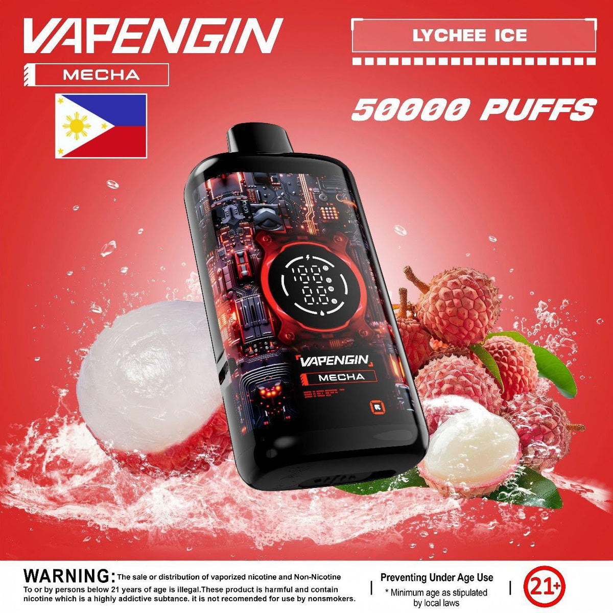 Vapengin-50000-Puffs-Lychee-flavor-disposable-vape-Dubai-UAE
