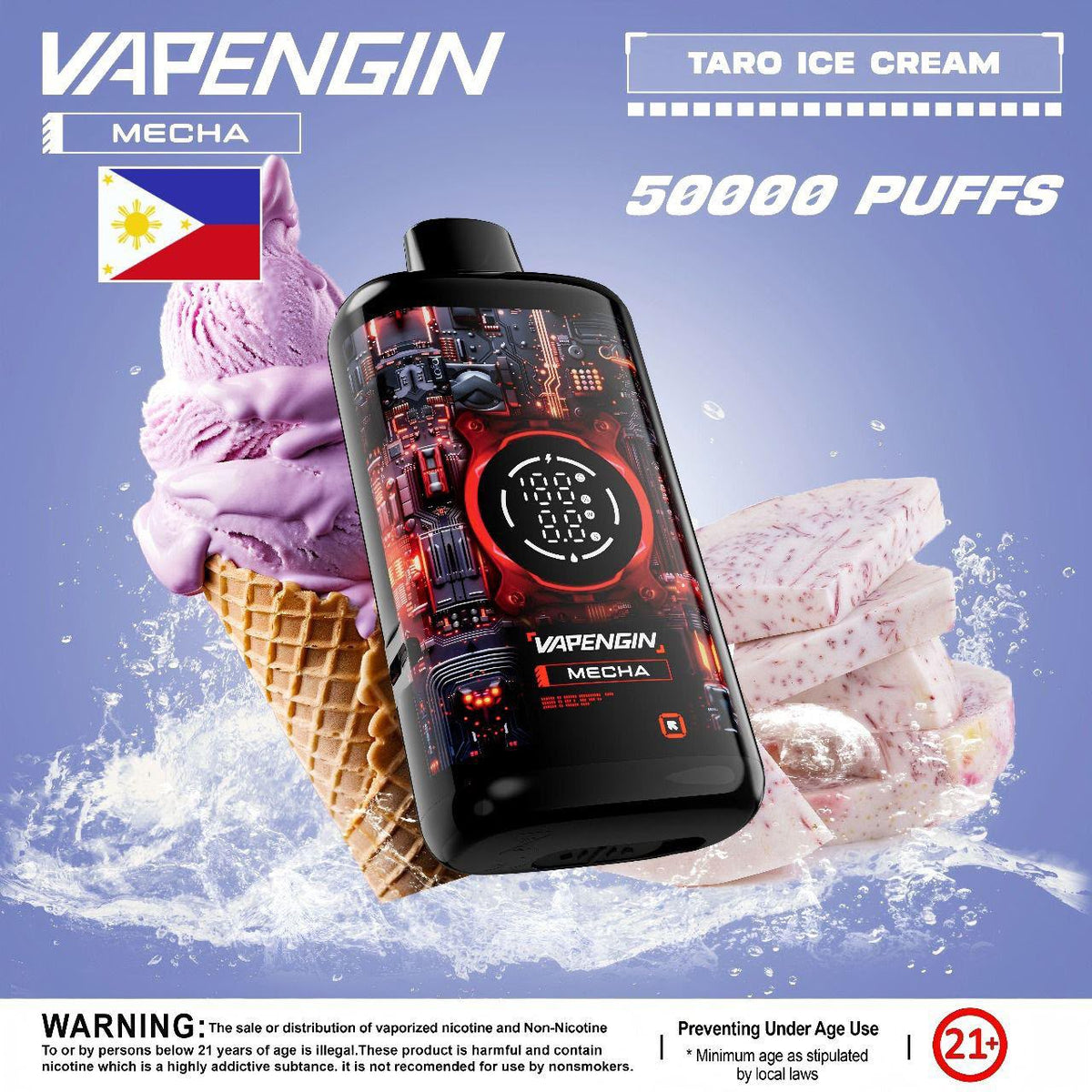 Vapengin-50000-Puffs-Taro-Ice-Cream-disposable-vape-Dubai-UAE-same-day-delivery