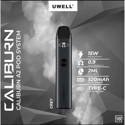 UWELL CALIBURN A2 15W POD SYSTEM - Vape Escape UAE