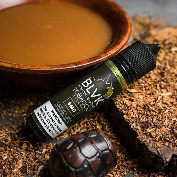 Caramel Tobacco BLVK E-juice 60ml - Vape Escape UAE