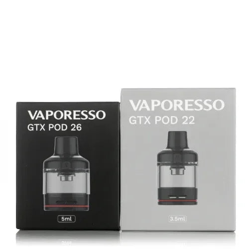 VAPORESSO GTX POD 22 & 26 REPLACEMENT PODS - Vape Escape UAE