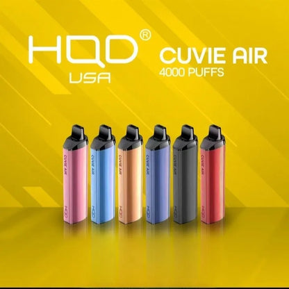HQD Cuvie Air 4000-puff rechargeable disposable vape, multi-color lineup