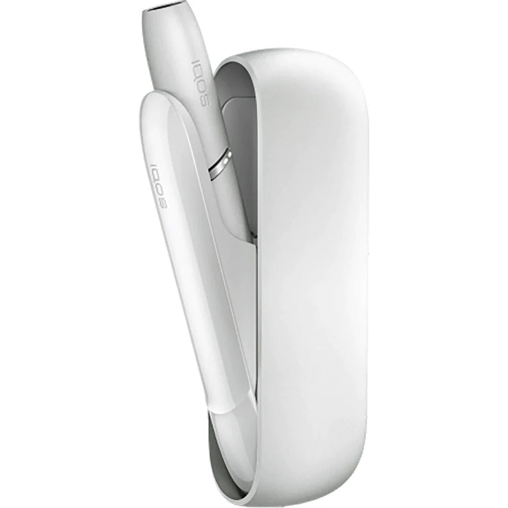 IQOS 3 DUO kit in warm white, slim base and holder device