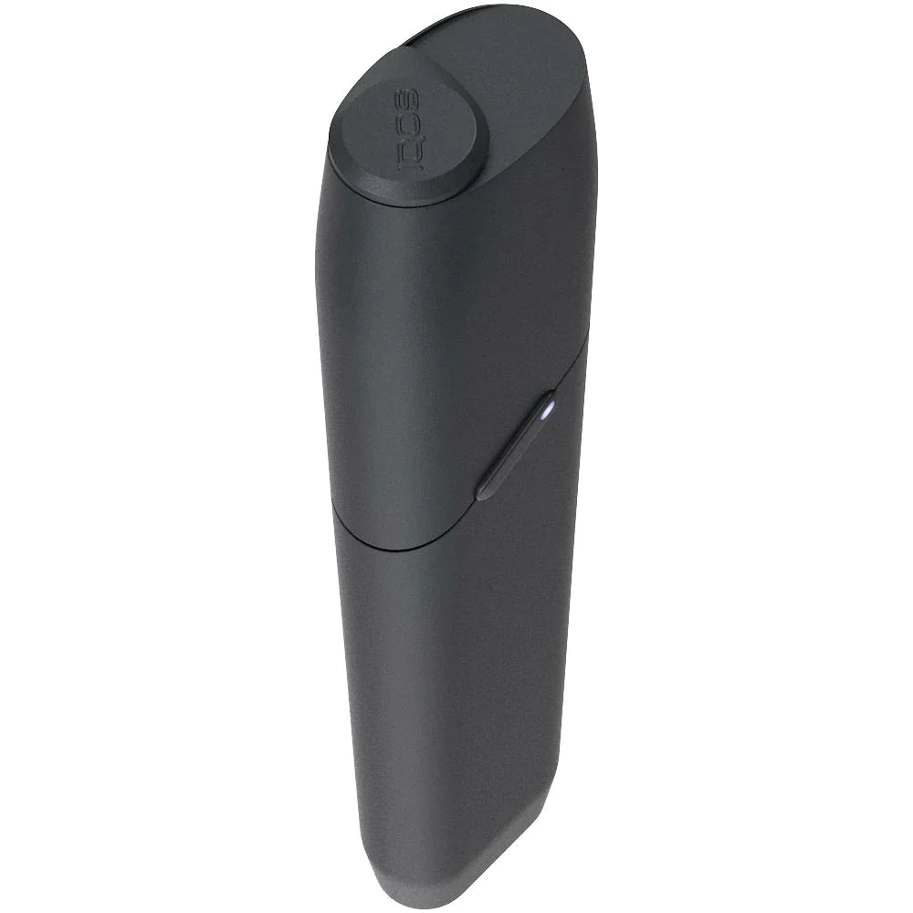 IQOS 3 Multi Kit device in dark grey velvet, top control and side indicator