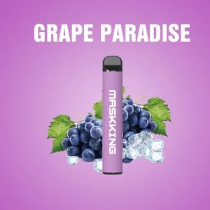 Maskking High GT disposable vape, purple body with grape paradise flavor