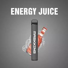 Maskking High GT disposable vape, dark body with energy juice flavor and ice