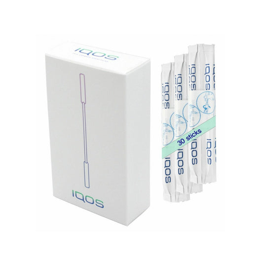 IQOS Cleaning Sticks Original, box and 30-stick bundle