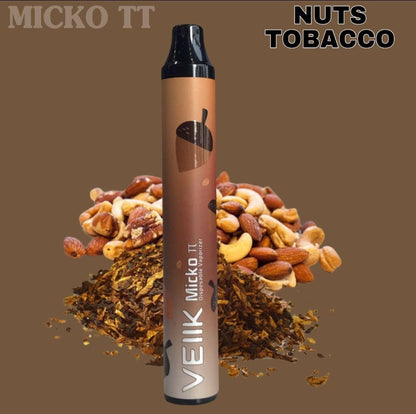 Nuts Tobacco disposable vape pen with nuts and tobacco leaf