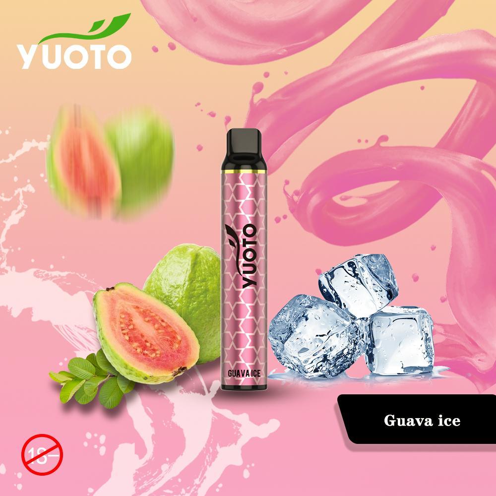 Disposable vape pen with pink body and black mouthpiece.