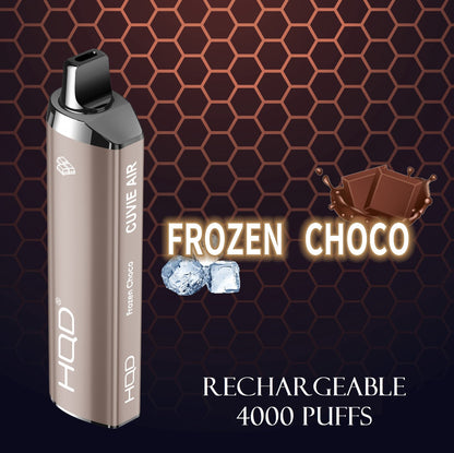 HQD Cuvie Air rechargeable vape, Frozen Choco flavor, 4000 puffs