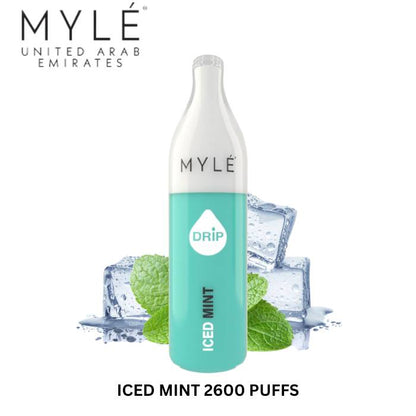Myle disposable vape device with Iced Mint flavor cartridge