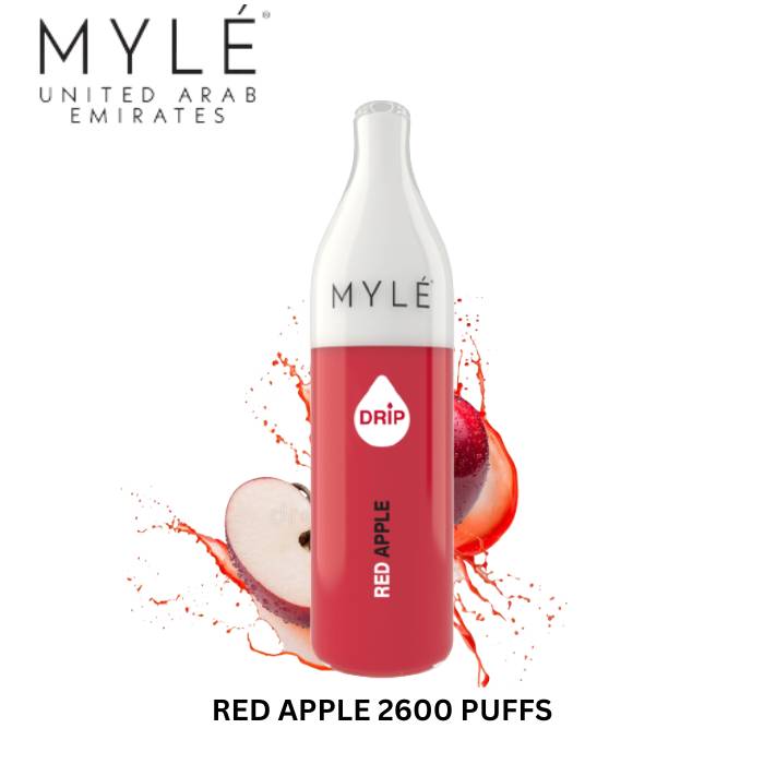 Myle disposable vape device—Red Apple 2600 puffs