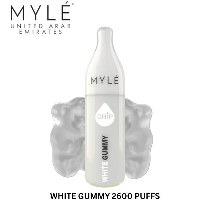 Myle disposable vape device—White Gummy 2600 puffs