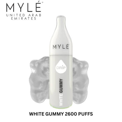 Myle disposable vape device—White Gummy 2600 puffs